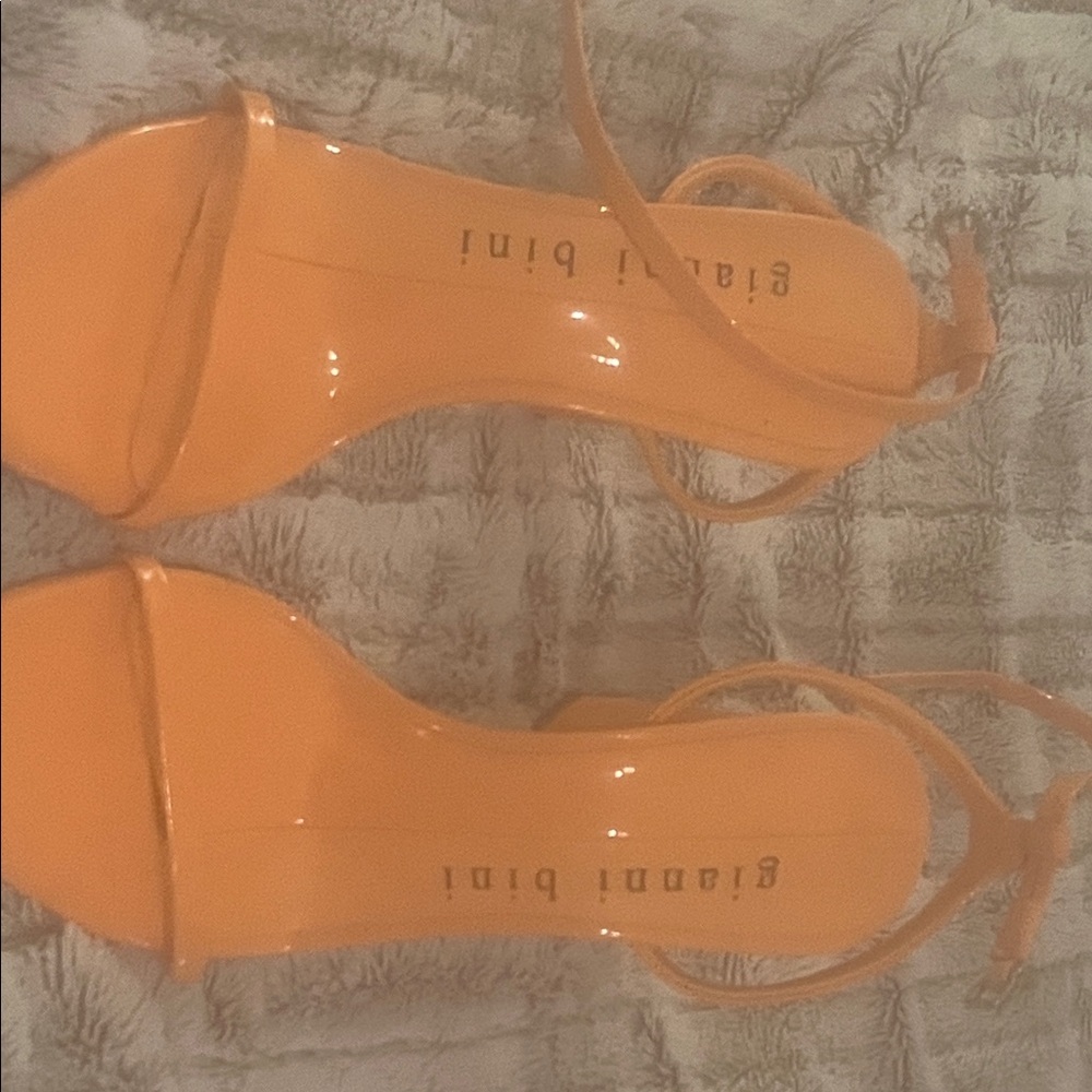 Gianni Bini Vibrant Orange Heels